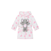 Salida de Baño Con Peluche rosa