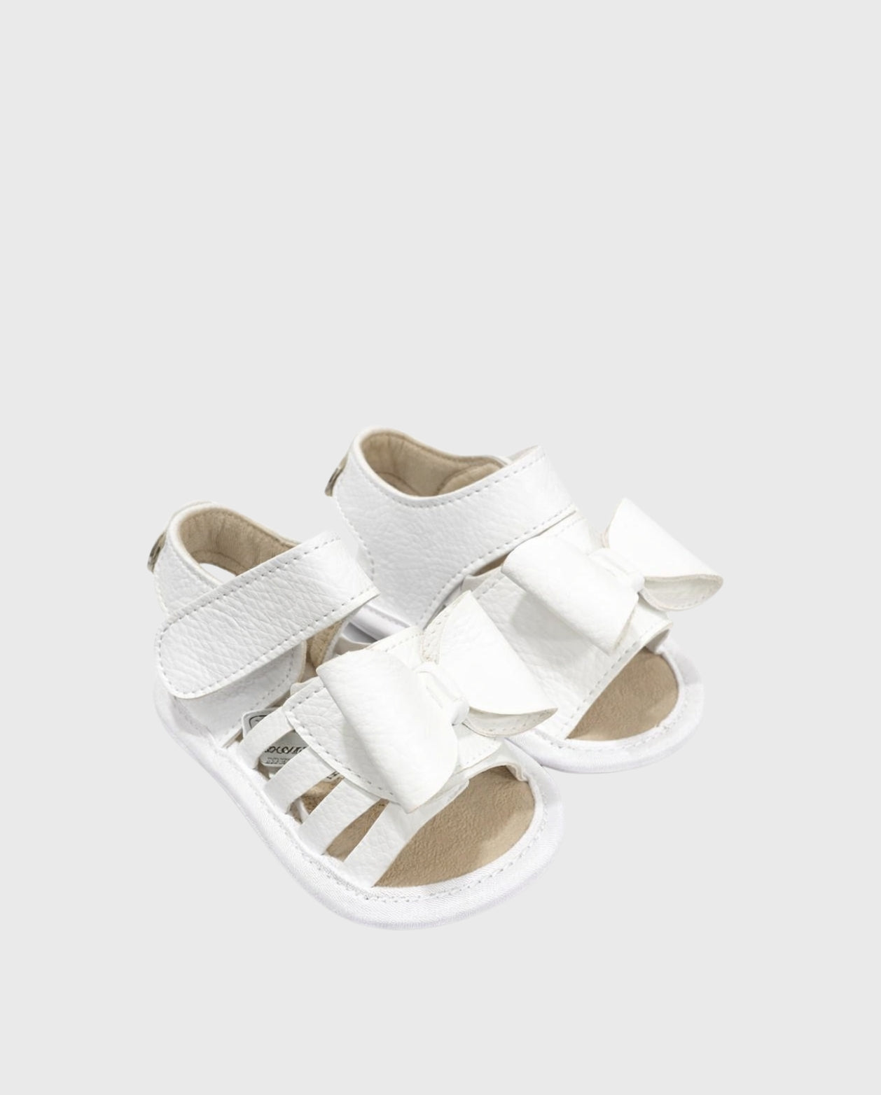 Sandalia Tiras Lazo Blanco