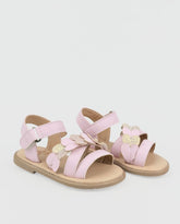 Sandalias Corazones Brillos Rosa