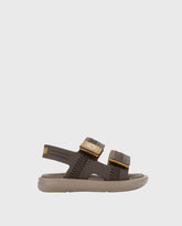 Sandalias Malta Velcro Beige Marrón