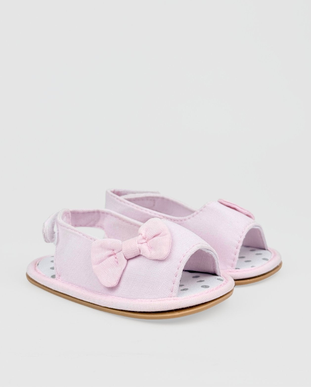 Sandalias Para Bebe Moño Rosa