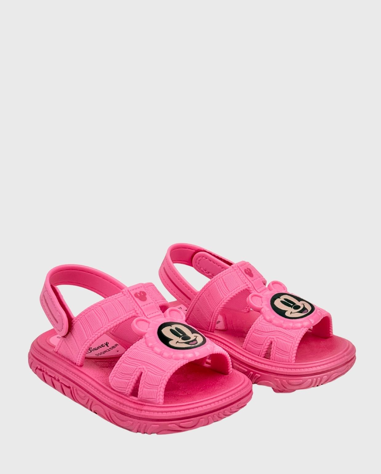 Sandalias Puff Bag Disney Mickey Rosa