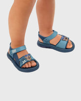 Sandalias Led Patrulla Canina Velcro Azul