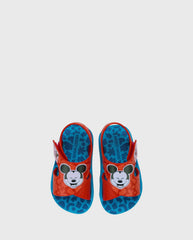 Sandalias Velcro Mickey Rojo Azul Disney