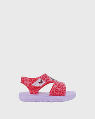Sandalias Velcro Minnie Lila Rosa