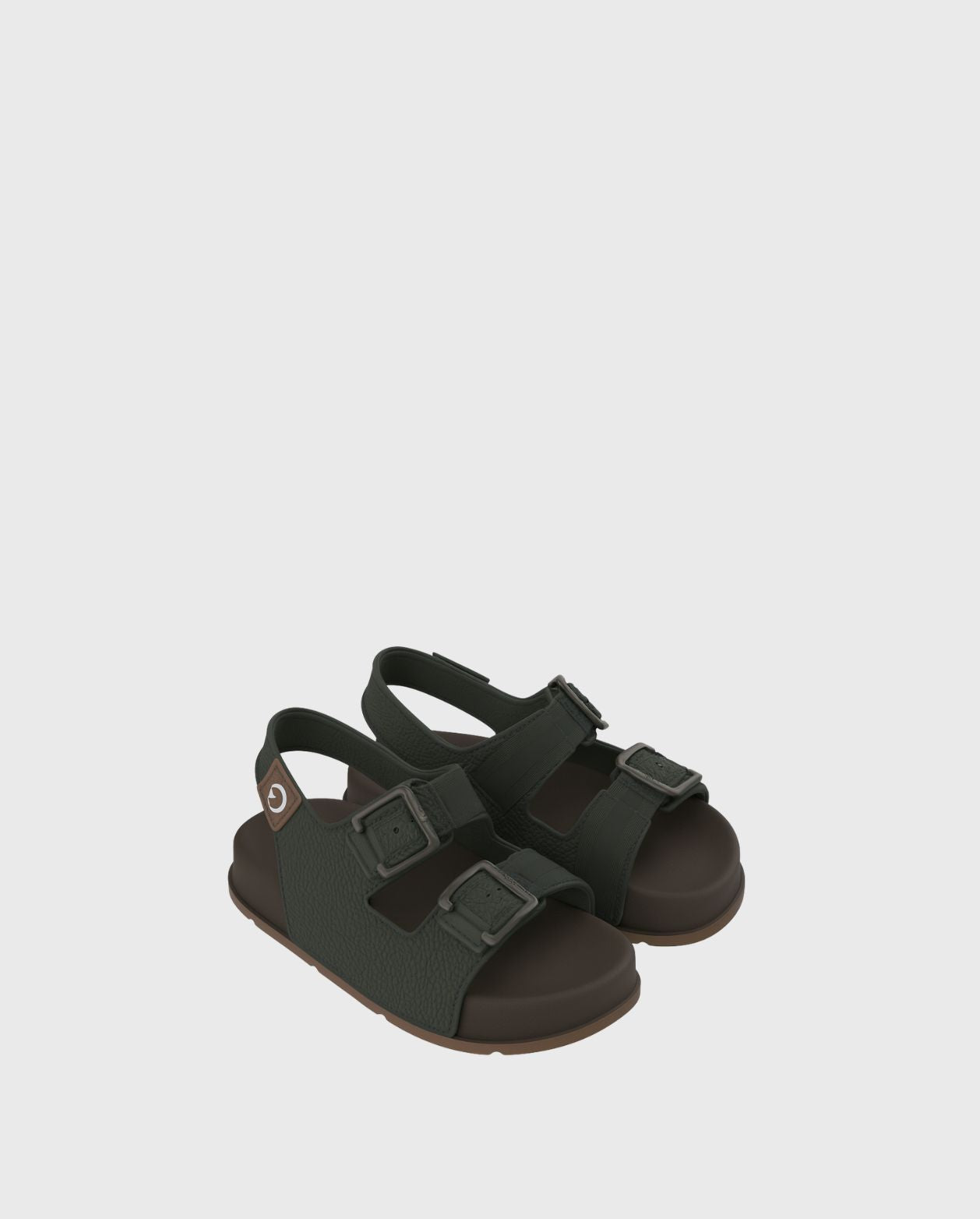 Sandalias Milan Velcro Marrón Verde