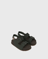 Sandalias Milan Velcro Marrón Verde