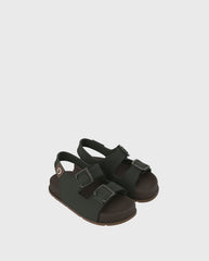 Sandalias Milan Velcro Marrón Verde