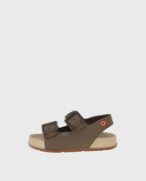 Sandalias Milan Velcro Beige Marrón