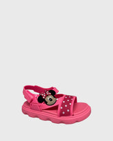 Sandalias Velcro Minnie Rosa