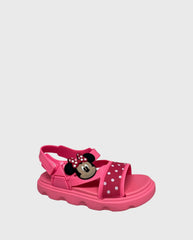 Sandalias Velcro Minnie Rosa