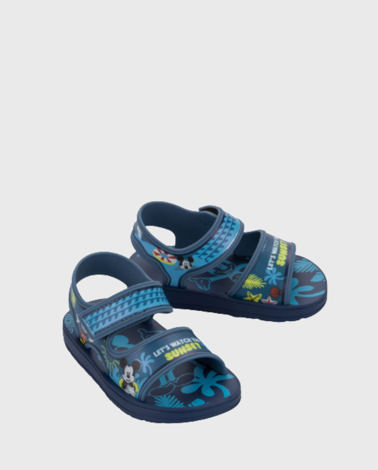 Sandalias Dinsey Diversao Mickey Mouse Azul