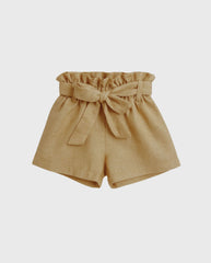 Conjunto Blusa Botones Short Café Diseño