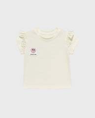 Conjunto Short Moño Café Blusa Blanca Niña