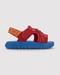 Sandalias Marvel Spider Man Azul Rojo perfil