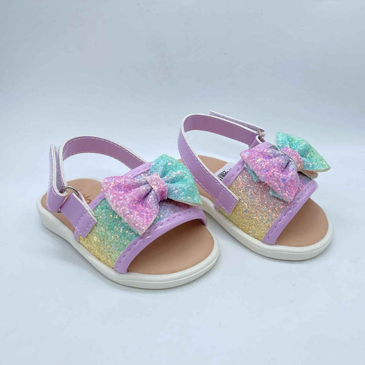 Sandalias Para Niña Arcoíris Moño