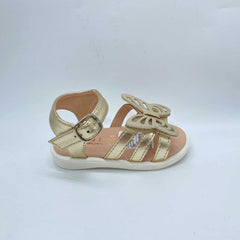 Sandalias Para Niña Mariposa Dorado detalle