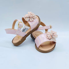Sandalias Para Niña Tornasol Pompom Palo Rosa suela