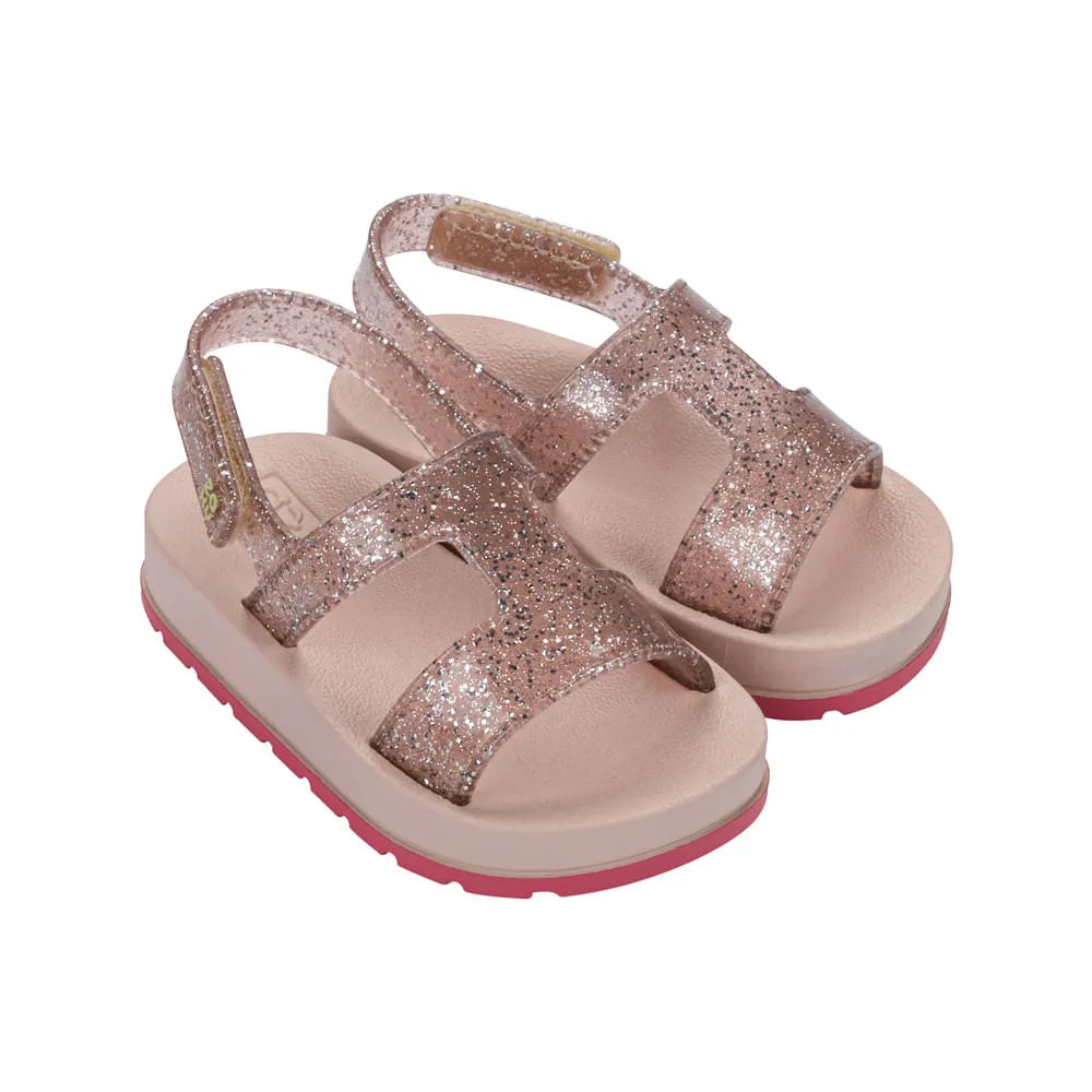 Sandalias Zaxy Hit Glitter Nude