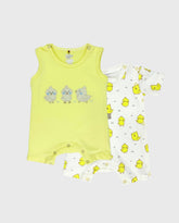 Set 2 Mamelucos Estampado Pollo