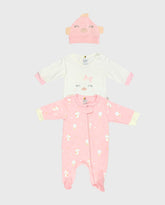Set 2 Pijamas y Gorro Pato Niña