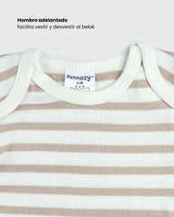 Set 3 Bodys Estampado Jirafa Amarillo Detalles