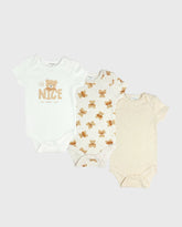 Set 3 Bodys Estampado Nice Oso