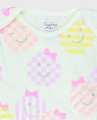 Set 3 Bodys Rayas Sol Lila Colores