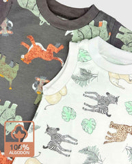 Set 3 Mamelucos Estampado Safari Travesuras