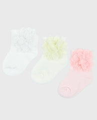 Set 3 Medias Detalle Flor