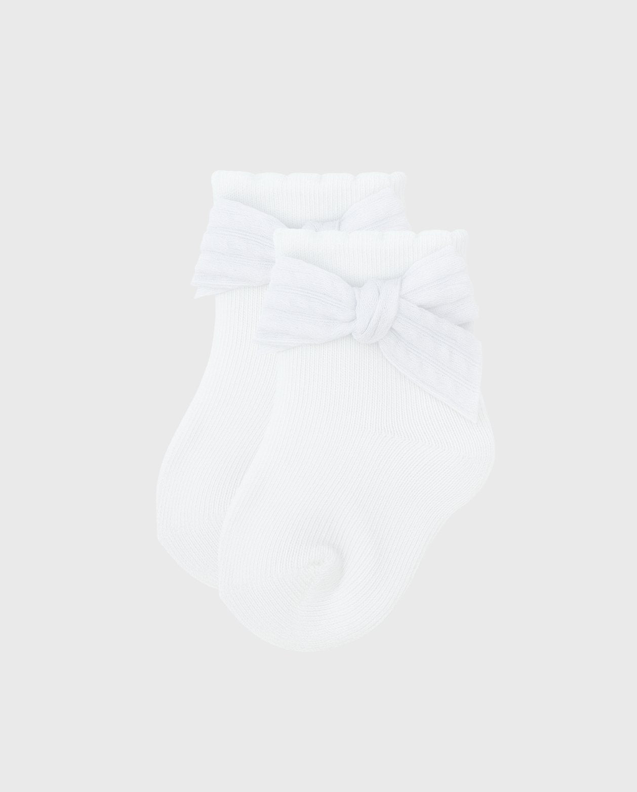 Set 3 Medias Detalle Lazo Blanco