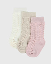 Set 3 Medias Trenzado Bebés