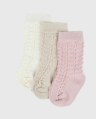 Set 3 Medias Trenzado Bebés
