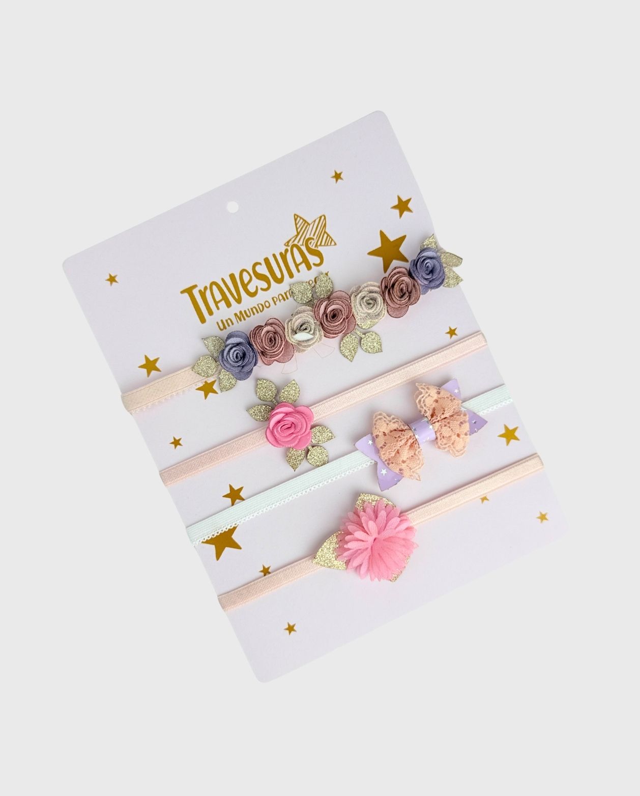 Set 4 Balacas Rosas Lila