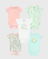 Set 5 Bodys Estampado Flores Erizo
