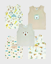 Set 5 Esqueletos Bordados Animales Niño Surtido