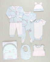 Set Primer Día Gata Corazón Gris