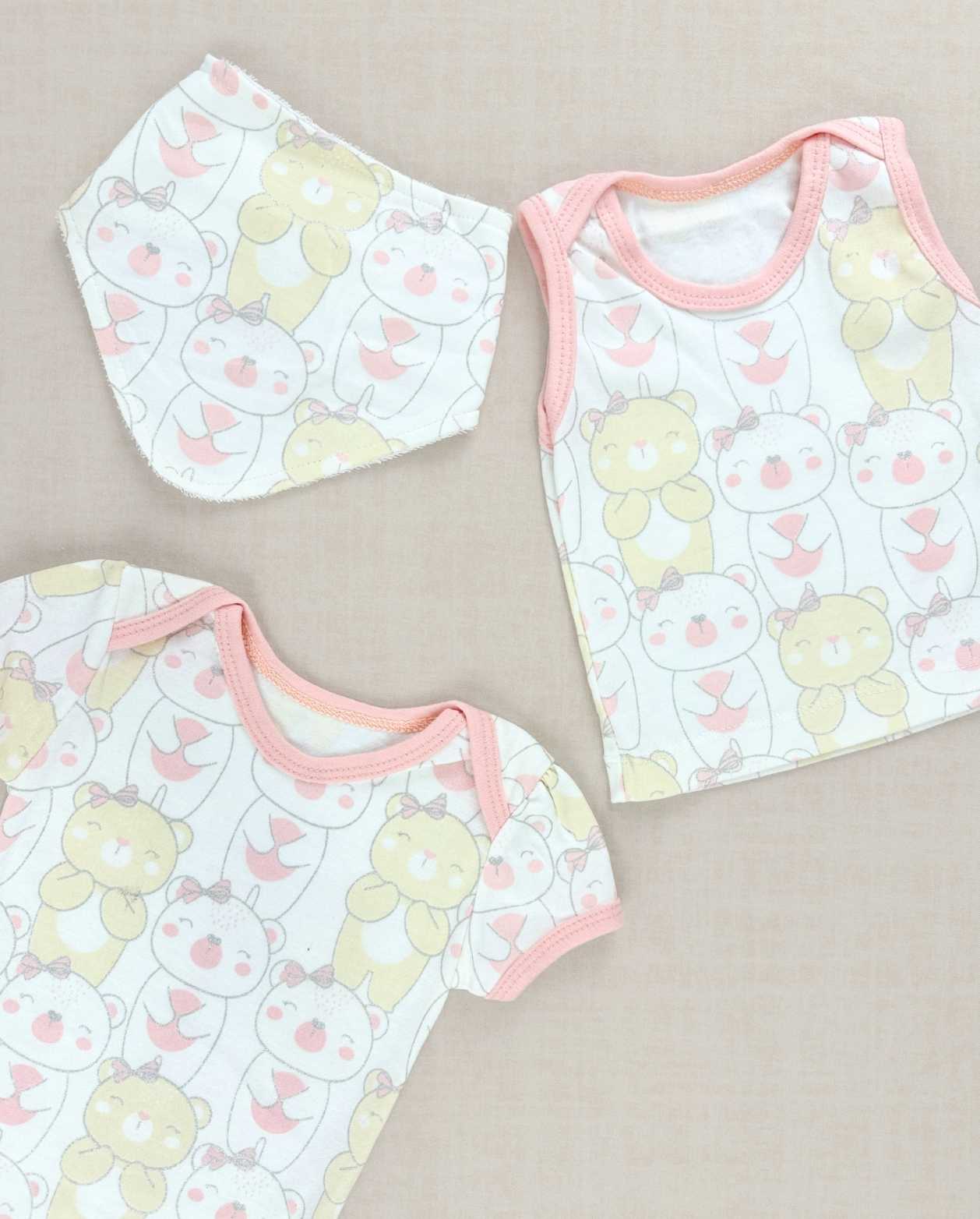 Set Primer Dia Osa Hamaca Rosa Pink