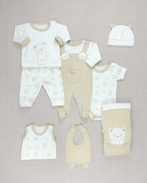 Set Primer Dia Overol Oso Beige Detalle