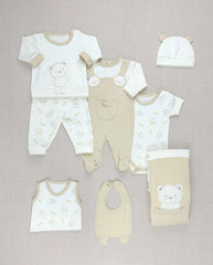 Set Primer Dia Overol Oso Beige Detalle