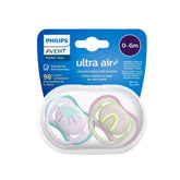 Set 2 Piezas Chupos Entretenedores Ultra Air Arcoíris Avent 0-6M