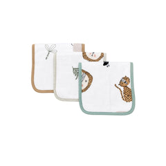 Set 3 Babitas Estampadas Safari 100% Algodón diseño