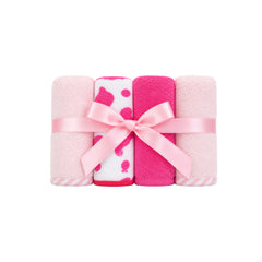Set 4 Babitas Estampado Bordado ROSA