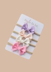 Set 4 Balacas Cintillo Moño Frida Llila