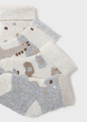 Set 4 Medias Calcetín Jirafa Gris Mayoral detalle