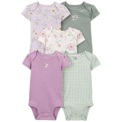 Set 5 Bodys Estampado Koala Lila