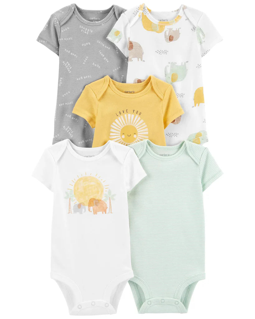 Set 5 Bodys Estampado Sol