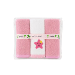 Set 6 Babitas Estampado Bordado rosa