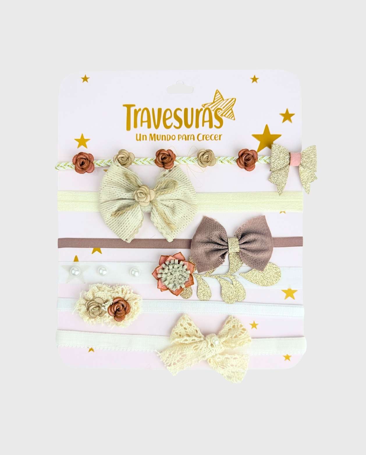 Set 6 Balaca Flores Crema