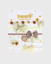 Set 6 Balaca Flores Crema